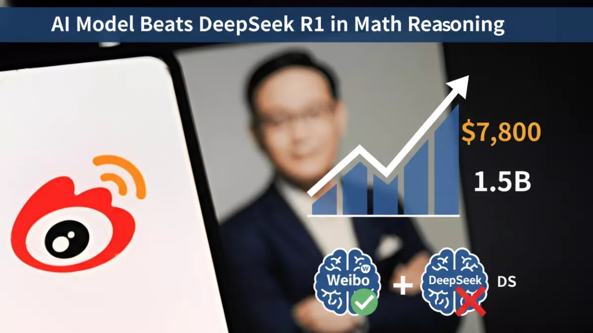 Weibo Launches VibeThinker 1.5B: $7,800 AI Model Beats DeepSeek R1 in Math Reasoning