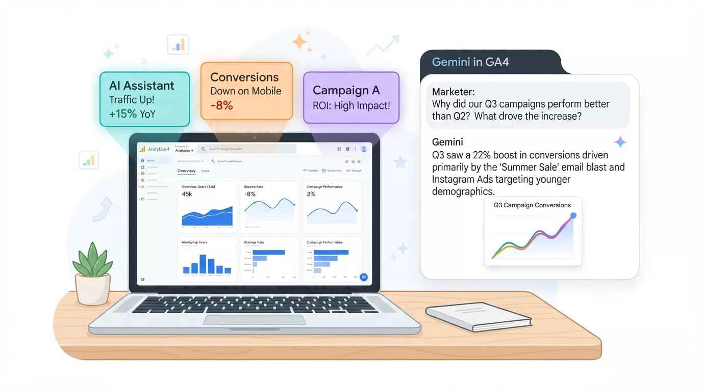 Google GA4 Upgrade GA4 AI Cards and Gemini‑Powered Insights