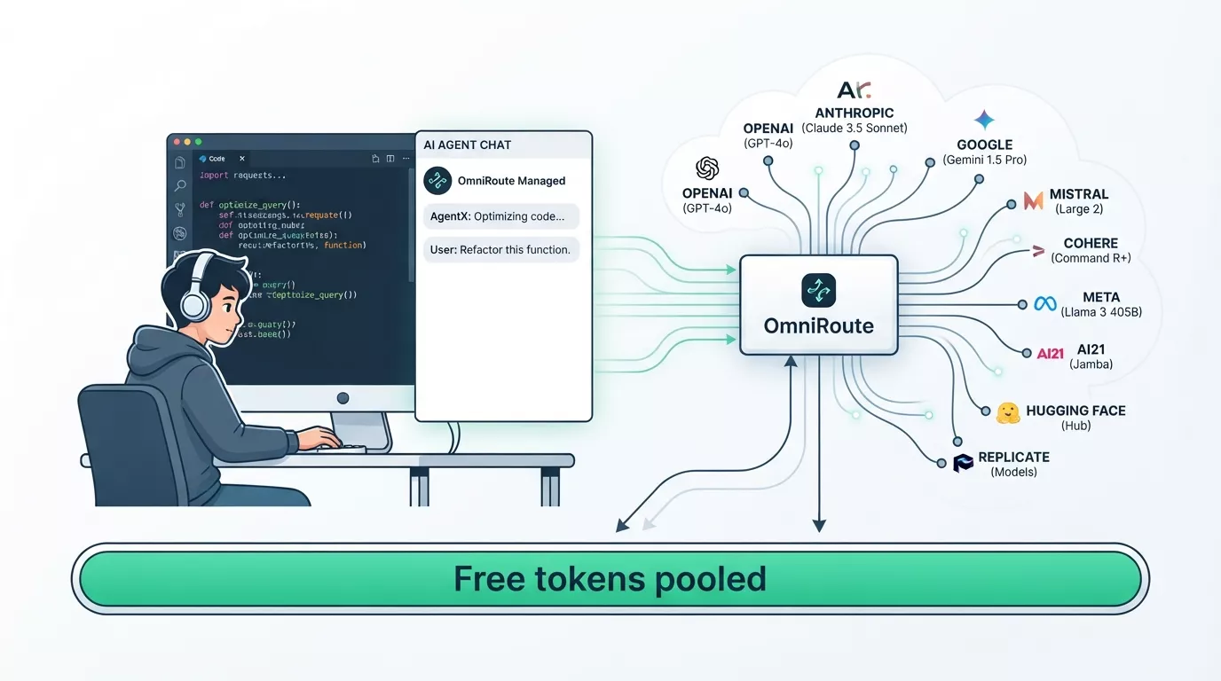 OmniRoute The AI Gateway That Stacks 1.6B Free Tokens