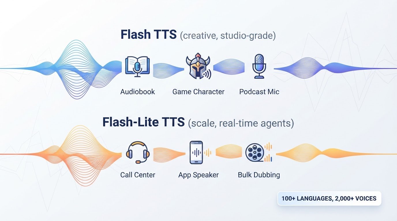 Google Unveils Gemini 3.8 Flash TTS and Flash‑Lite TTS: Custom Voices, Voice Cloning and Studio‑Grade Audio at Scale