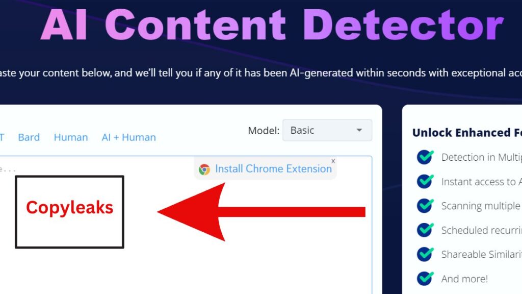 Copyleaks AI Content detector